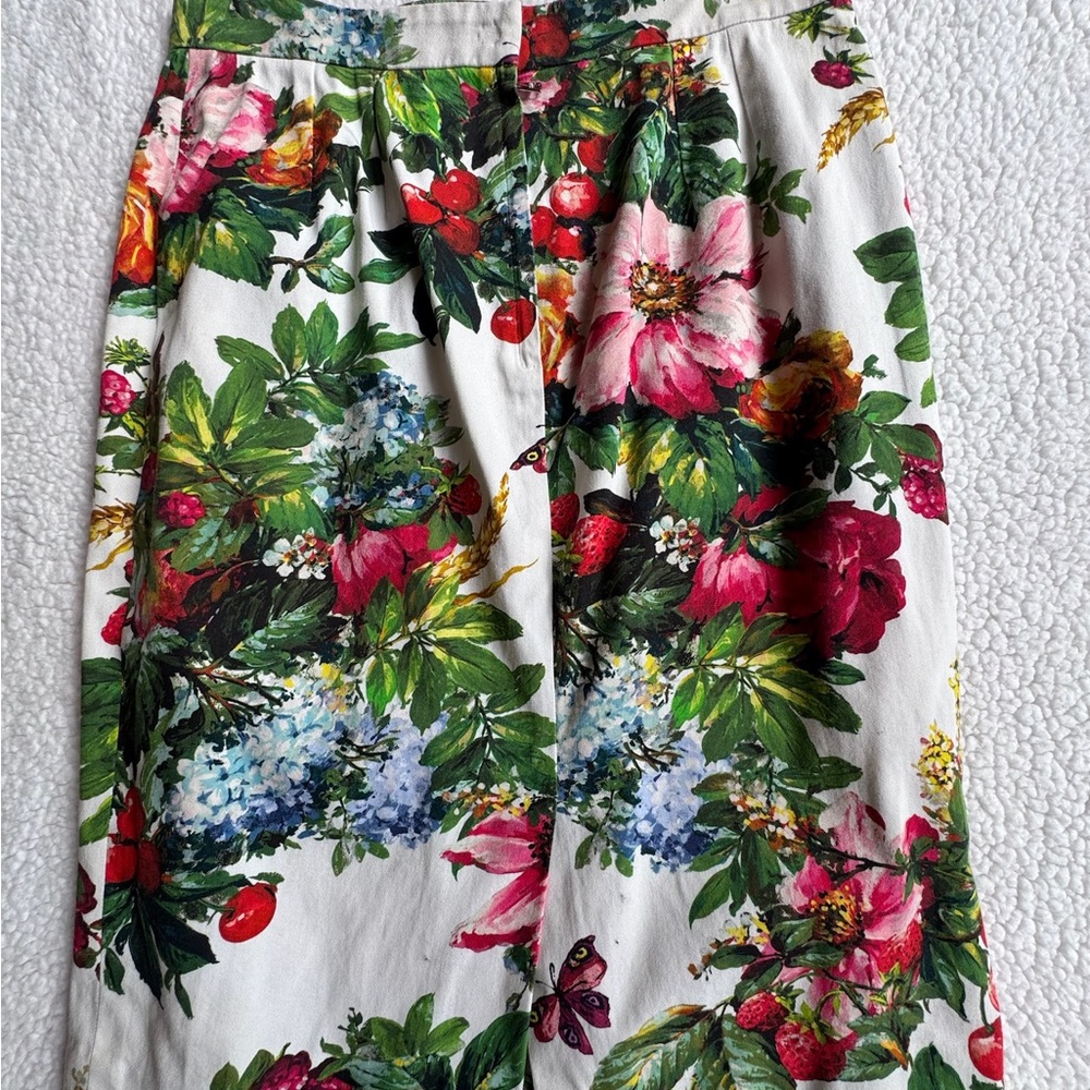 Dolce & Gabbana Multicolor Floral A-Line Skirt